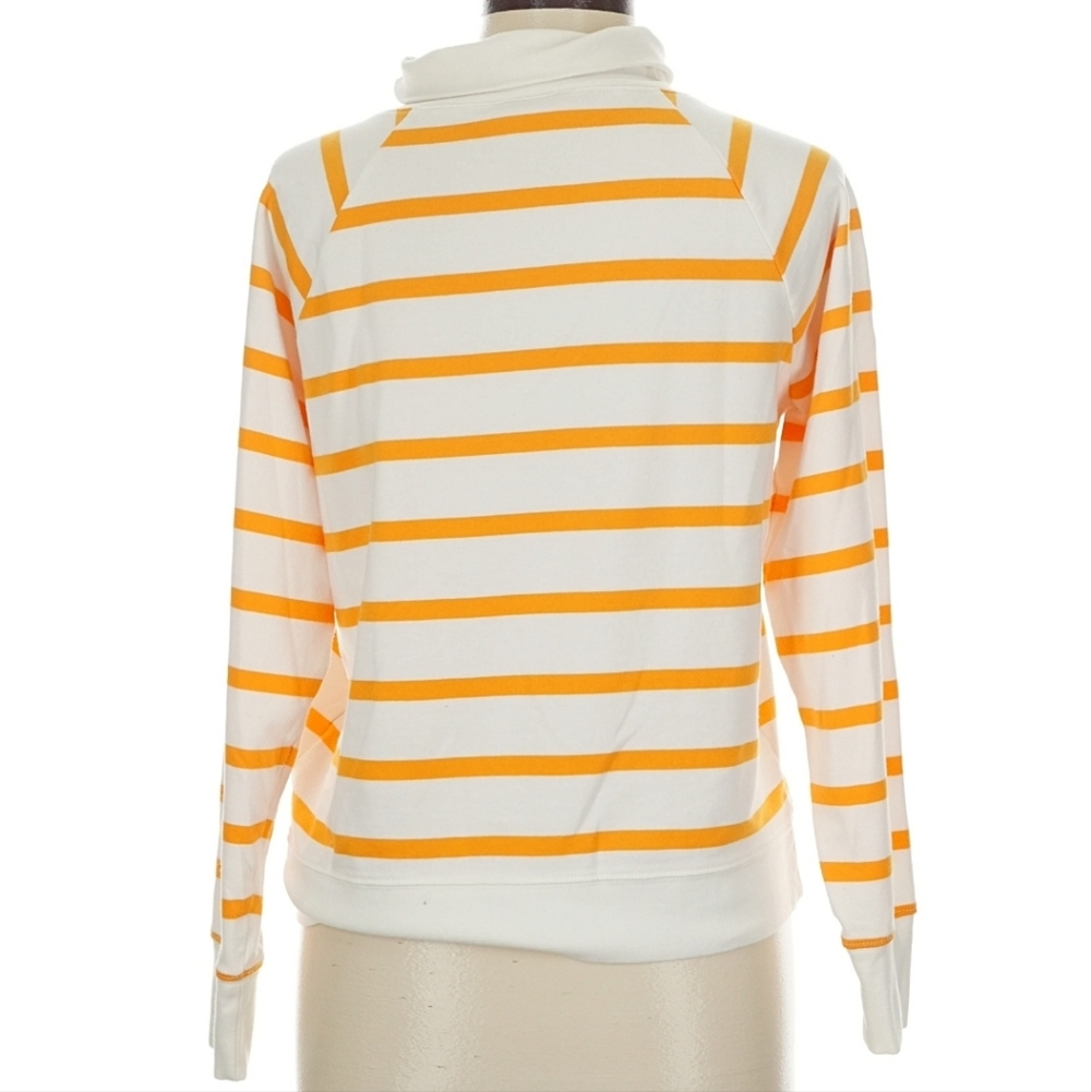 J. Crew Yellow Striped Crew Pullover Sweater - Picture 2 of 2